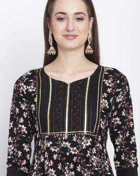 Admyrin Pure Cambric Cotton Printed Kurta Set With Dupatta