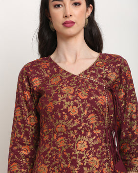 Admyrin Pure Cambric Cotton Printed Kurta Set With Dupatta