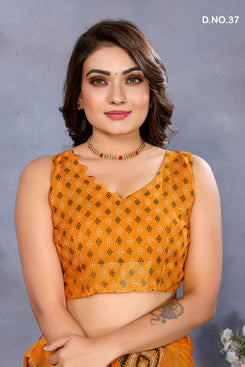 Admyrin Weightless Pattern Function Wear Saree with Blouse Piece