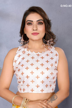 Admyrin Moss Base Function Wear Leheriya Print Saree with Blouse Piece