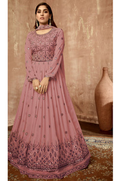 Admyrin Heavy Georgette Party Wear Designer Embroidered Heavy Gown With Dupatta