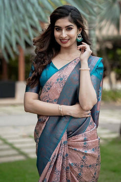 Admyrin Banarasi Soft Silk Traditional Function Wear Saree with Blouse Piece