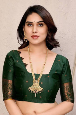Admyrin Banarasi Soft Silk Traditional Function Wear Saree with Blouse Piece