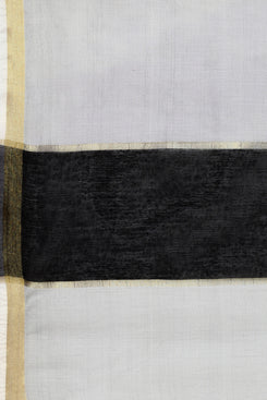 Admyrin Linen Tissue Black & Grey Printed Dupatta