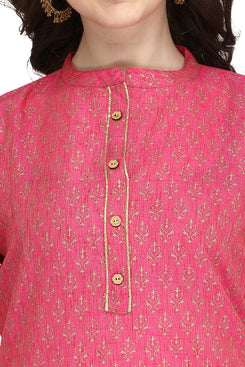 Admyrin Rani Bright & Beautiful Bhagalpuri Cotton with Block Printing Party Wear / Festive Wear Kurti