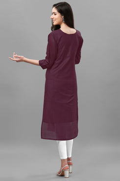 Admyrin Chanderi Cotton Hand Embroidered & Mirror Work Ready to Wear / Party Wear Kurtis