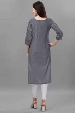 Admyrin Chanderi Cotton Hand Embroidered & Mirror Work Ready to Wear / Party Wear Kurtis