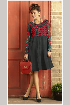 Beautiful Black Georgette Kurti