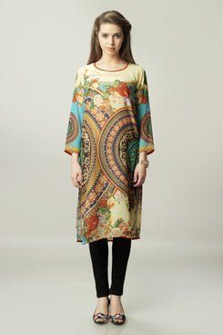 Multi Colour Georgette Kurti